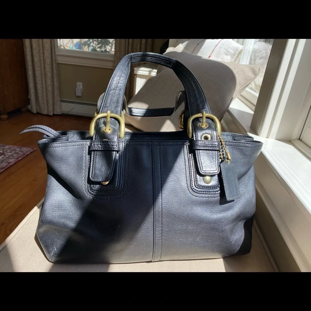 Coach Soho Black Leather Bag F0820-F11844